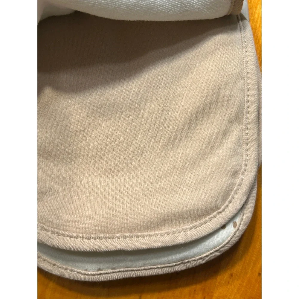 Grey Knit Elephant Plush and 3-Pack Safari Tropic Burp Cloths Baby Gift Set NEW